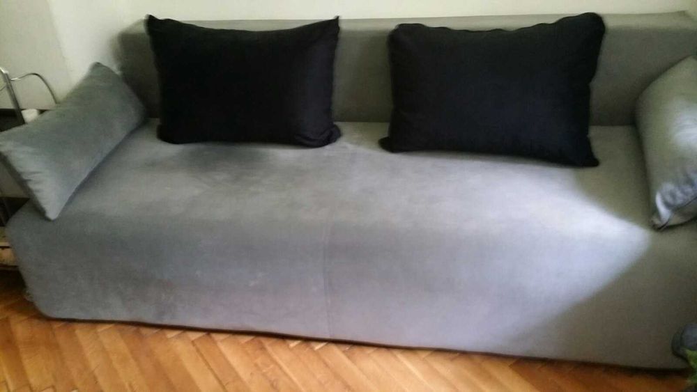 Триместен диван с функция сън и ракла