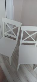 столове, трапезария, масив, цвят бял