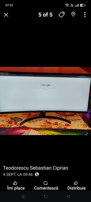 De vânzare monitor 
LG UltraWide 35WN75C-B/W Mo
  Preț 1200 lei negoci
