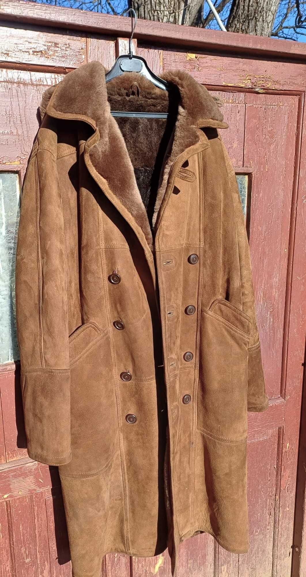 Cojoc barbatesc model Alain Delon, lung 120 cm, Original Shearling Fav