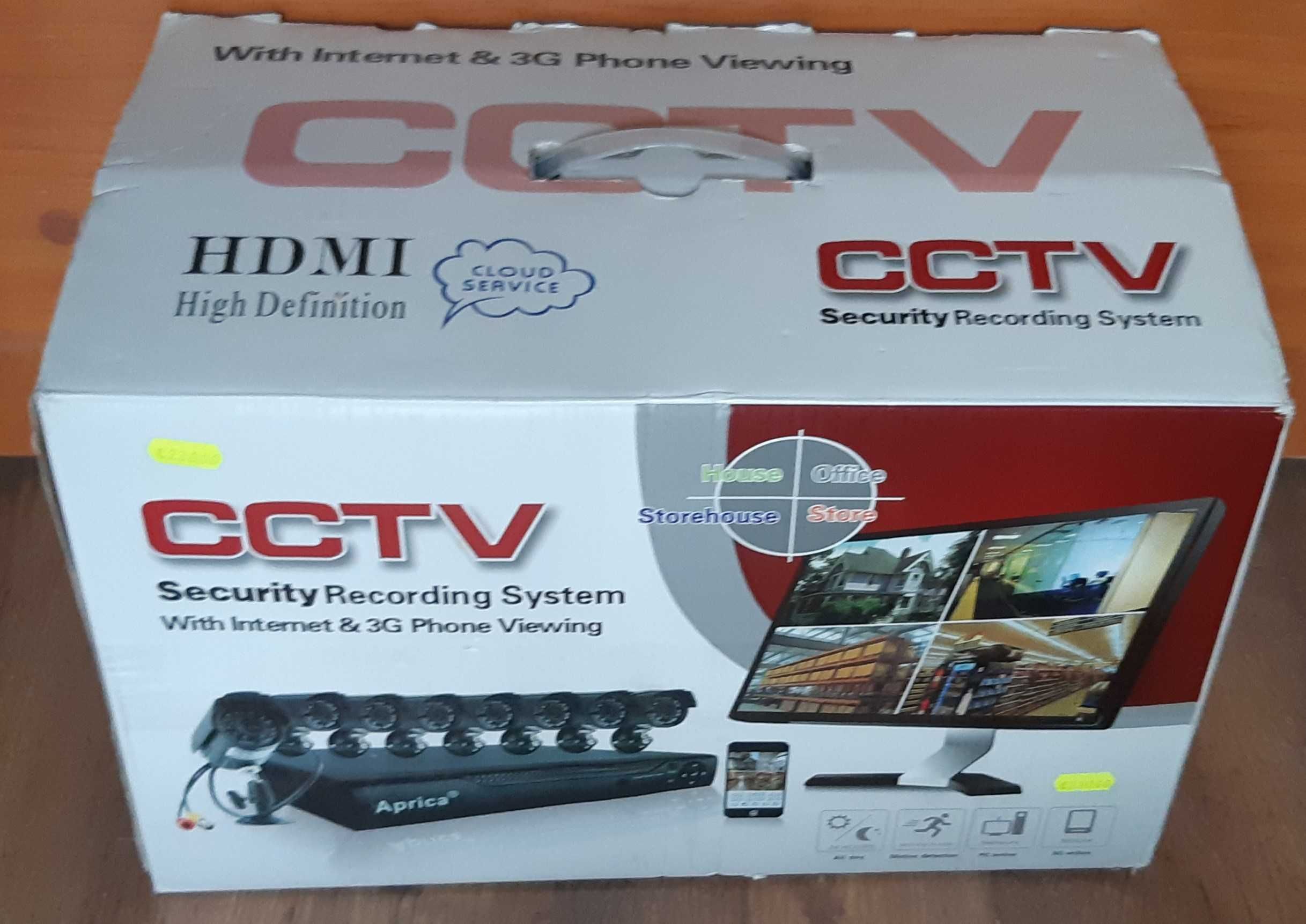 KIT supraveghere video, 8 camere exterior, DVR, Hard Disk 500 GB