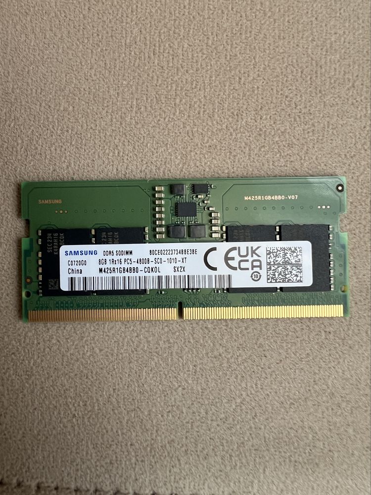 Оперативная память для ноутбуков DDR5 4800mhz 16gb(8+8)