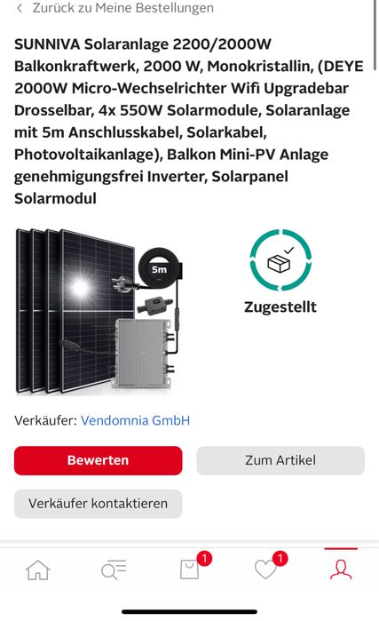 Sistem Fotovoltaic SUNNIVA 2200/2000W cu invertor DEYE