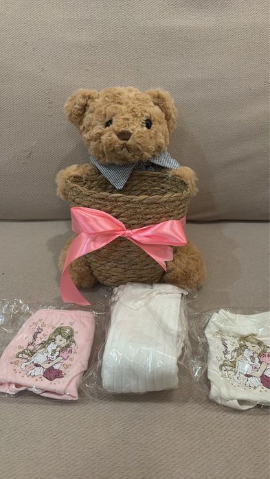 Продам детскую Мишку с подарком калготки и трусики