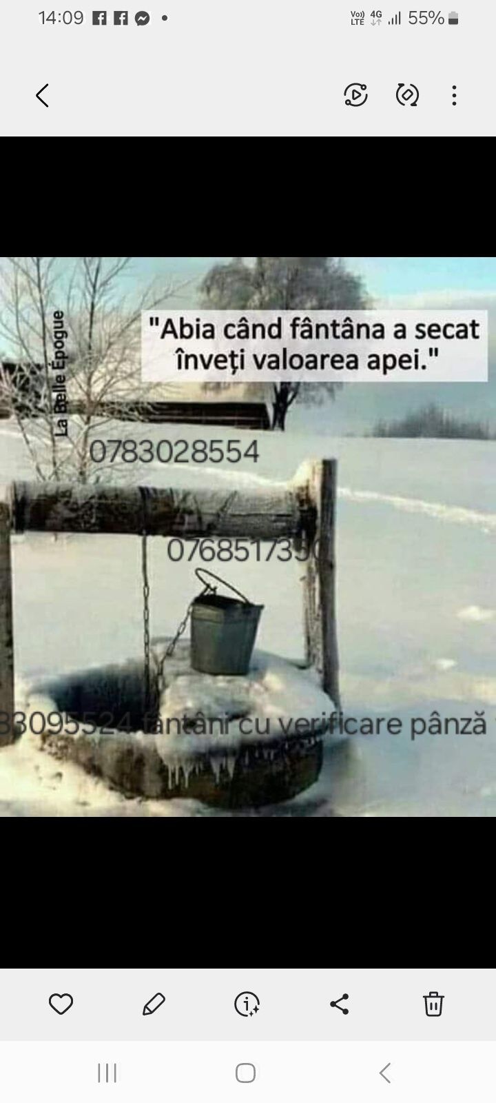 Fantani puturi cu verificare panza freatica drenaje fose