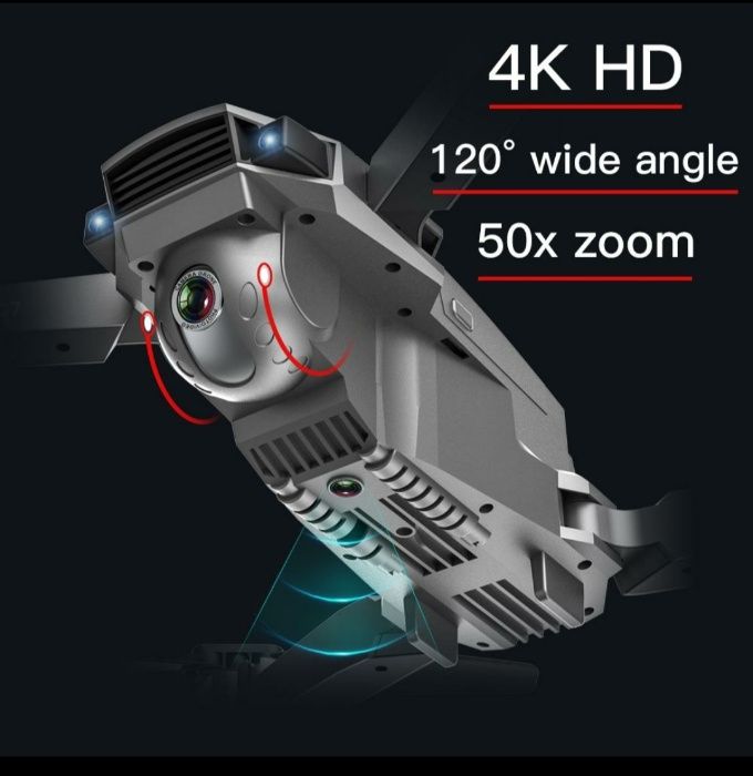 Drona UltraHD 4K,Distanta 500 metri,zbor 18min, 14 Megapixeli,Zoom,LCD