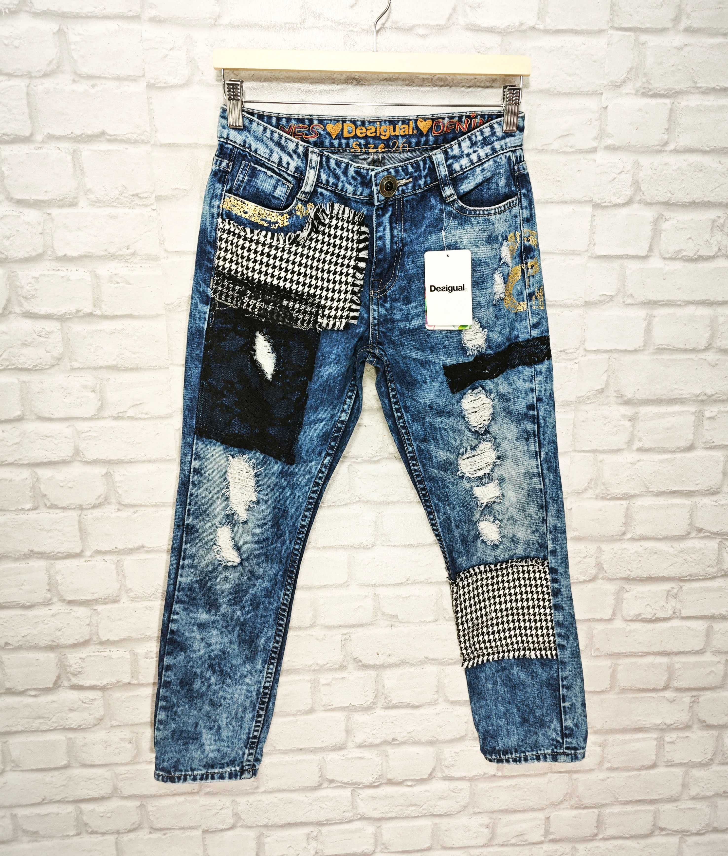 DESIGUAL Дамски дънки Размер 26  НОВО