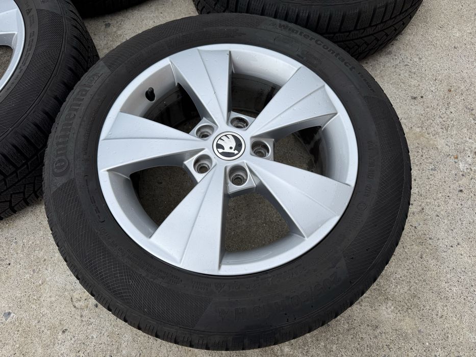 Джанти Skoda 16” 5x112 оригинали Шкода 5х112 16 цола със зимни гуми
