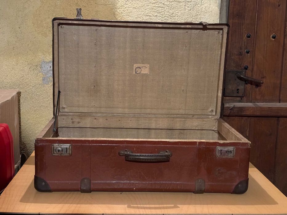 Луксозен ретро кожен бизнес куфар пътна чанта туристическа раница сак