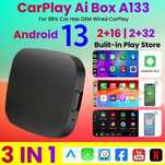 Android 13 CarPlay AI Box – Wireless CarPlay & Android Auto cu YouTube