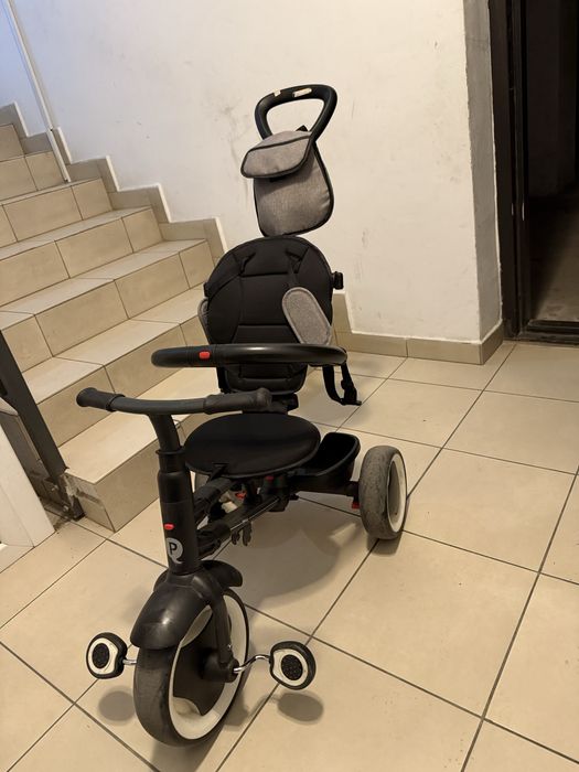 Tricicletă pliabilă QPlay Rito+, Gri