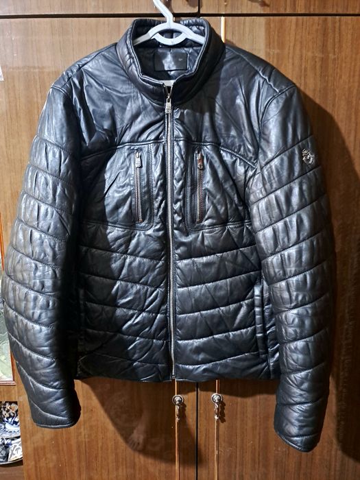 Кожанная стильная куртка