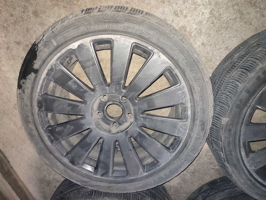 18 5x112 лети джанти със зимни гуми 245/40.18 6.5мм грайфер за Ауди ФВ