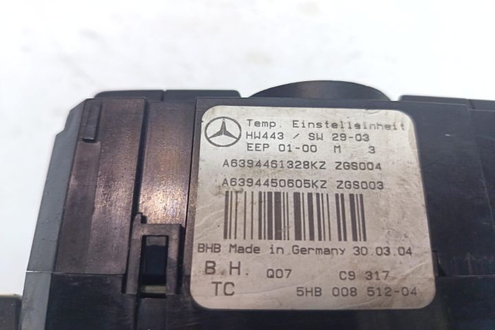 Comanda clima A6394461328 Mercedes-Benz Vito W639