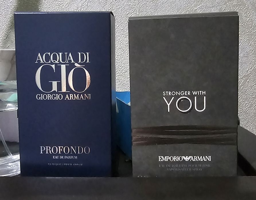Продам духи Emporio Armani Stronger With You и Acqua di Gio Profondo
