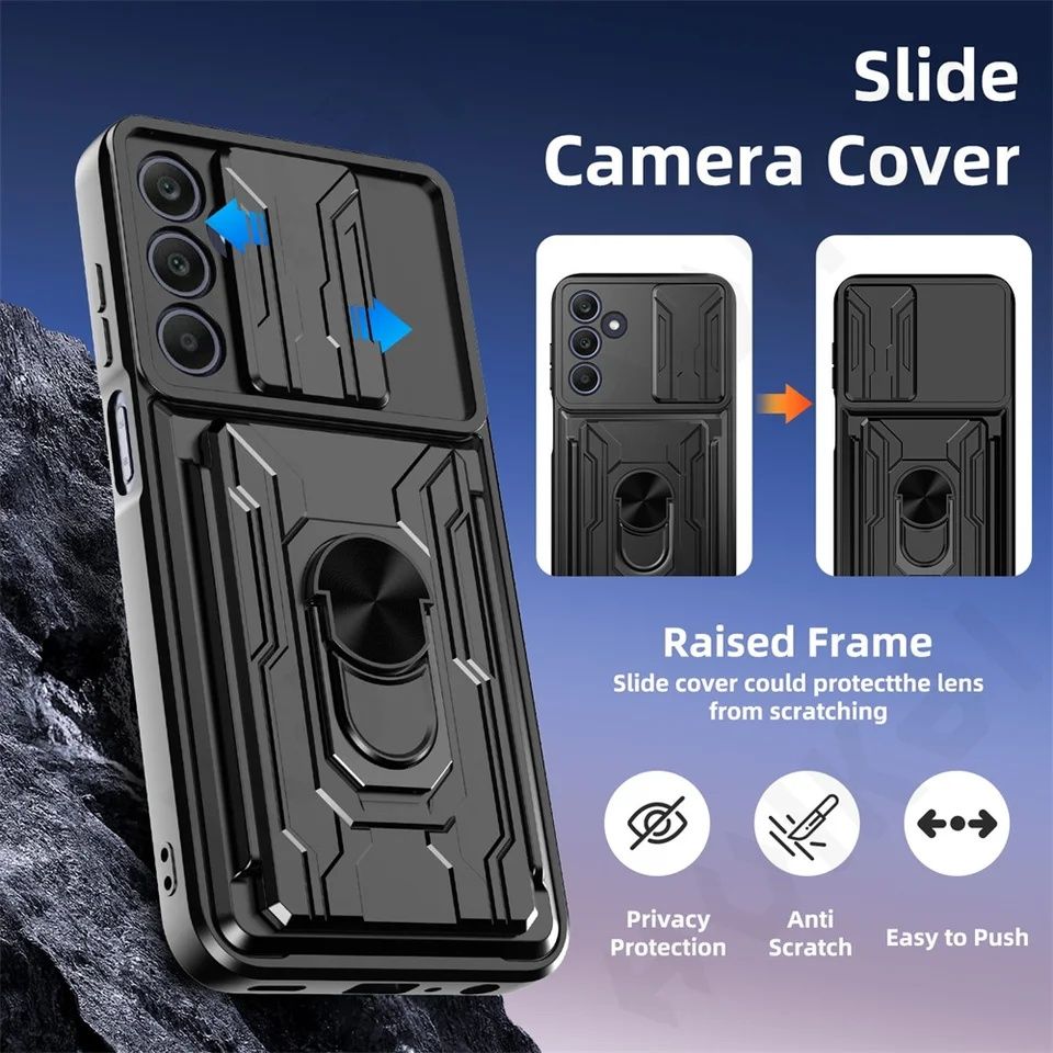 Samsung Galaxy A56 A16 A55 A15 A25 / RING CARD SLOT Удароустойчив кейс