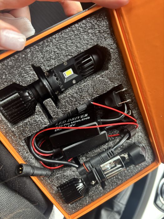 LED мини лещи Y10 H7 – комплект за фарове