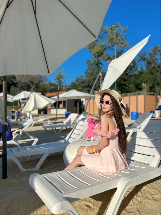 Нежный купальник платьюшко