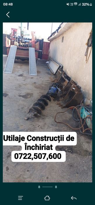 Închirieri Utilaje Construcții  Bucuresti-Ilfov Miniexcavator si Bobc