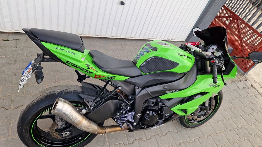 Kawasaki Ninja Zx6r 2009 2010 motocicleta verde 636 zx6 r