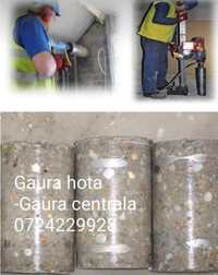 Gaura hota - Gaura centrala - Carotare beton