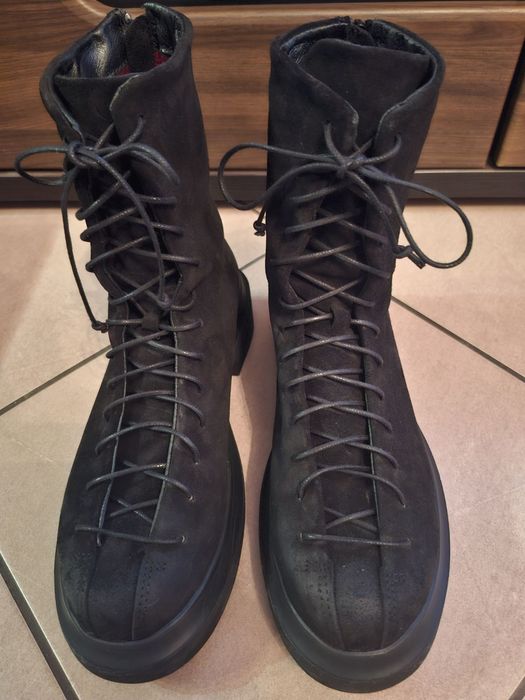 Нови красиви боти/кубинки естествен велур