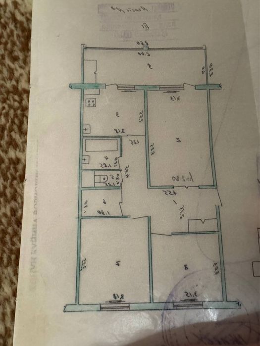 Продам квартиру Ахмад Югнакий 3-5/3/5 Ahmad Yugnakiyda 3 xona sotiladi