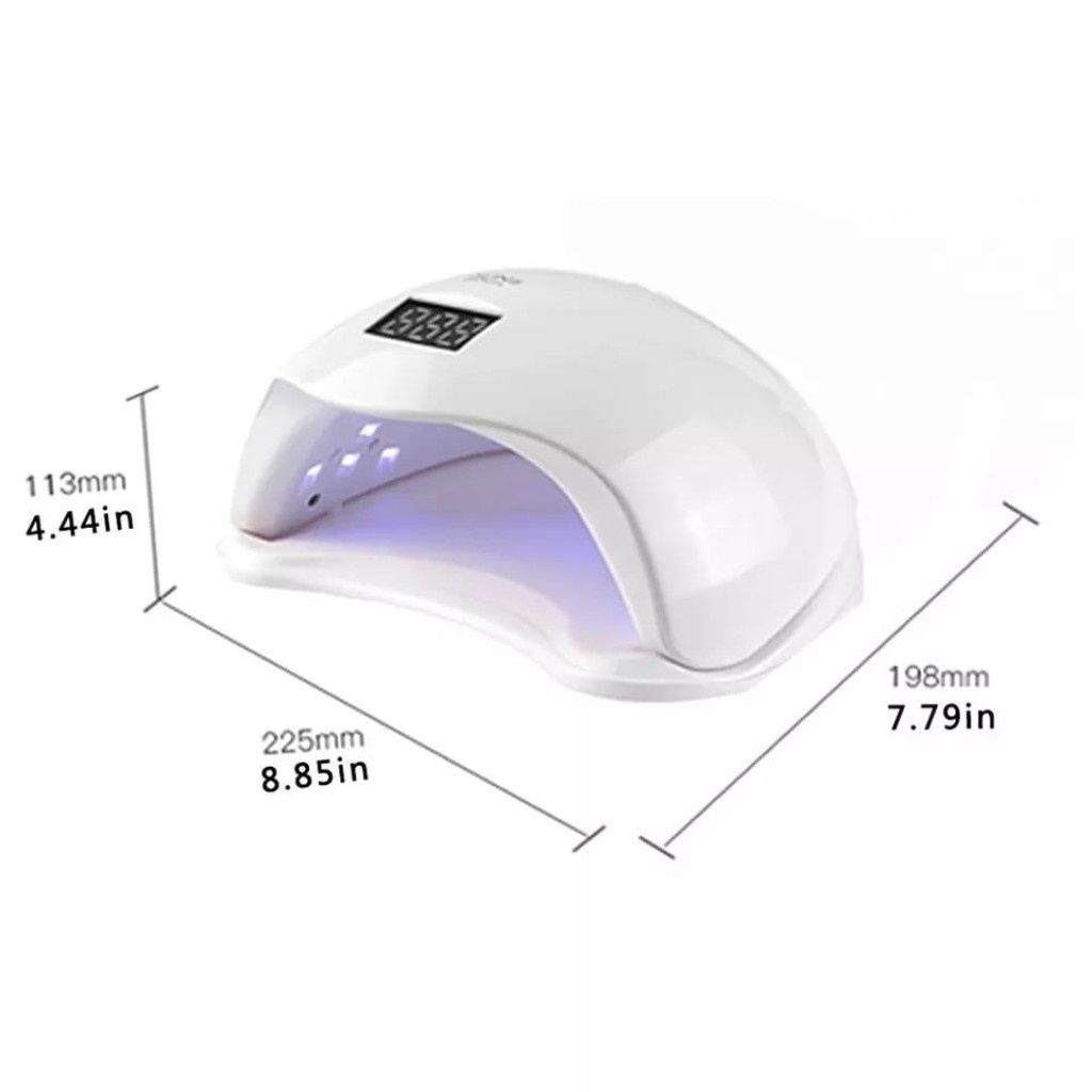 Елегантна и компактна UV LED лампа за нокти SUN5 с висока мощност-48W;