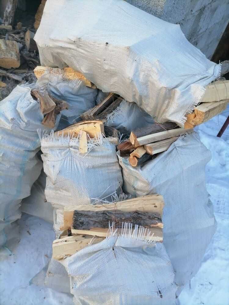 Продам сухие  дрова в мешках