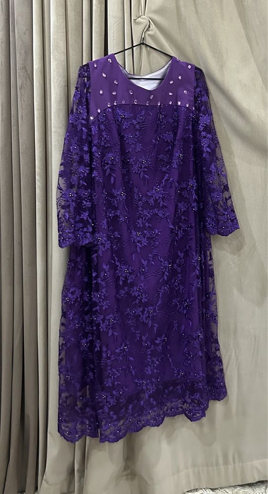 Вечернее платье сшитое на заказ 54-56 размер