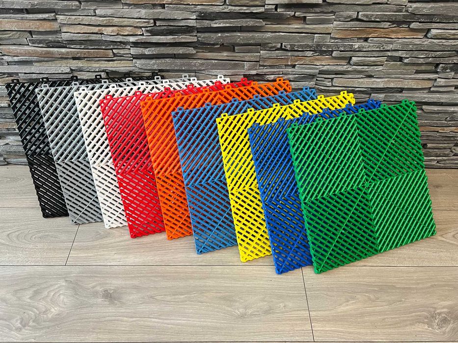 Pardoseala Modulara Garaj Service Albastru Blue Made in Romania