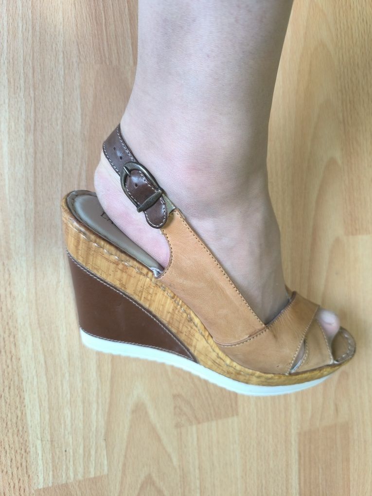 Sandale noi, piele, Lasocki, nr 41