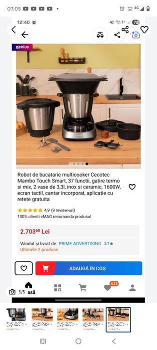Robot bucatarie gătit multicooker Mambo cecotec