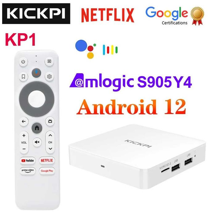 KICKPI KP1 2/32Gb  4K UHD ТВ приставка лучшая среди сертифицированных