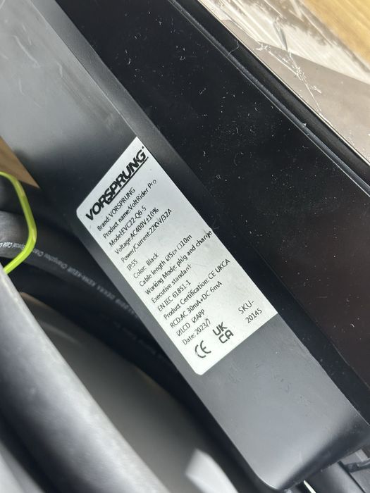 Statie Incarcare Vorsprung VoltRider Pro 22Kw 32A 5 Metri Type 2 Black