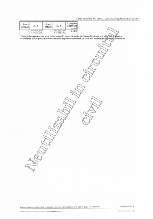 Teren de vanzare Bosanci 25ari