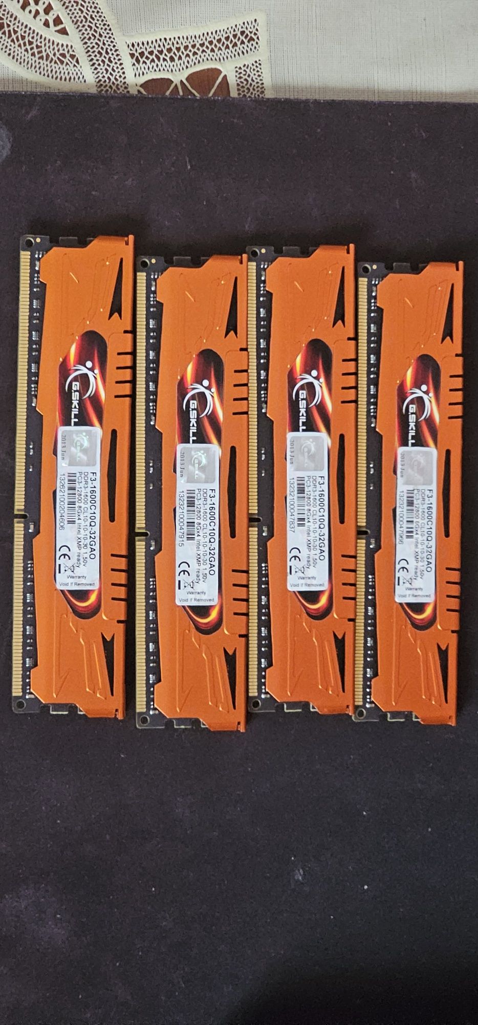 Memorie ram ARES G.SKILL 32GB (4x8GB) DDR3 1600MHz la 330 ron