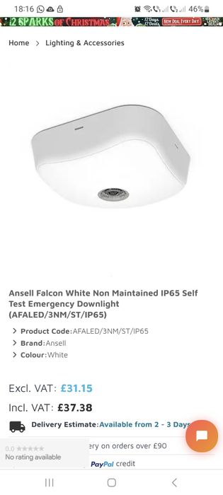Lumina de urgenta Falcon Led