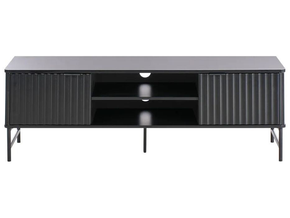 NOU Comodă tv "GLASTONBURY", negru, 140cm