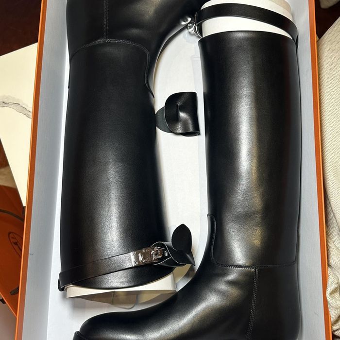 Зимни ботуши Hermes jumping boots естествена кожа