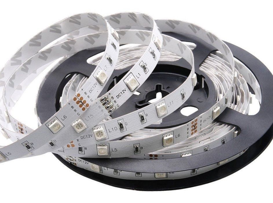 Banda LED strip 3528 rgb alba 5050 RGBW color&alb set complet 5m