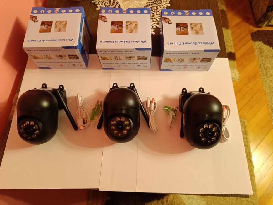 Set 3 camere supraveghere video rotative NOI
