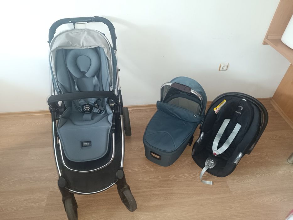 Количка 3 в 1 Mamas and papas Ocarro + количка чадър + чувалче + аксес