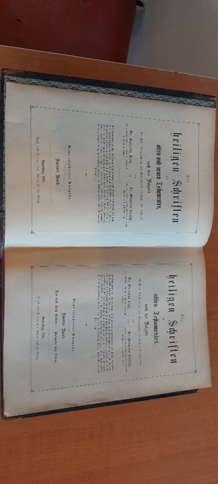 Biblia Vechiul si Noul Testament veche limba germana gotic an 1885