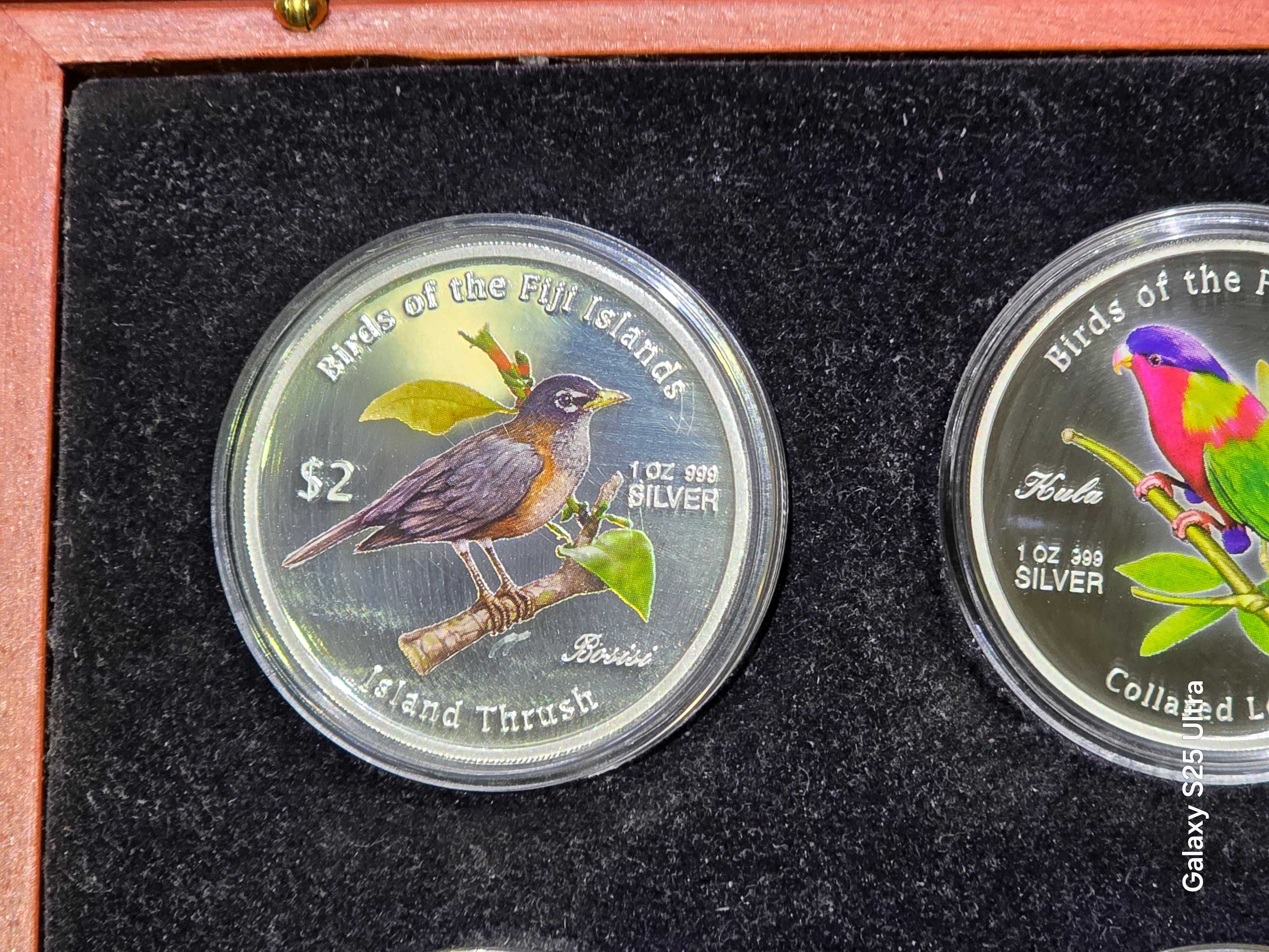 Birds of the Fiji Islands – Лимитиран сребърен комплект 4 монети Proof