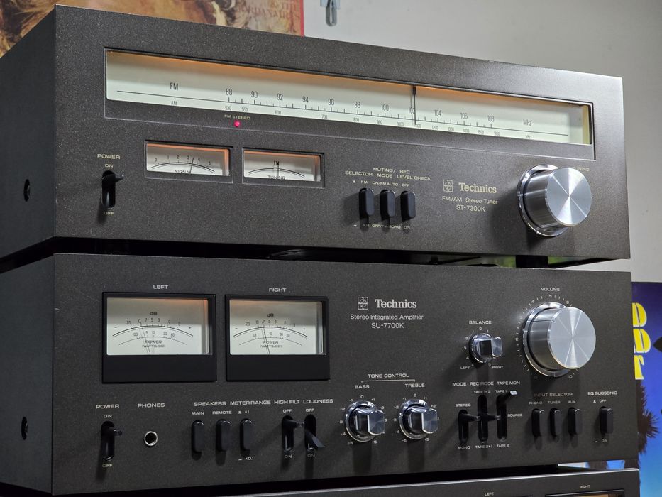 Linie audio TECHNICS, amplificator SU-7700K,deck RS-615, tuner ST-7300