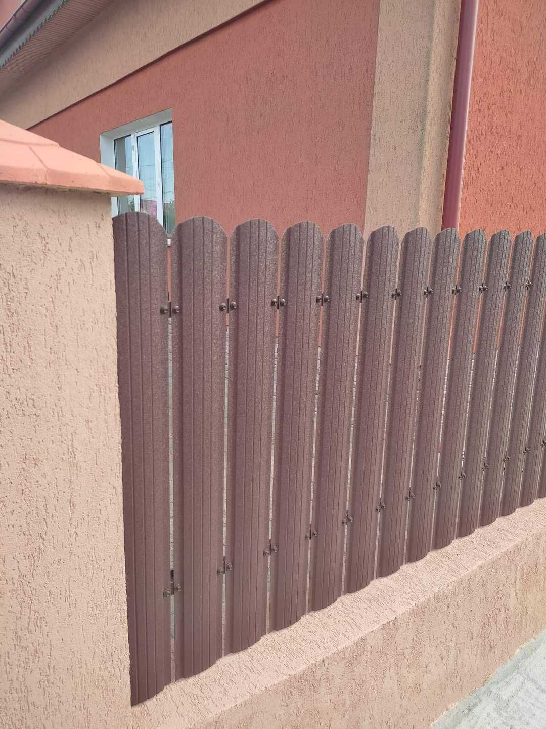 Garduri de diferite modele (stil jaluzele, sipca metalica, BCA, plasa)