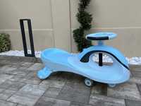 Masinuta fara pedale cu lumini si sunete Qitong Swing Car, Bleu