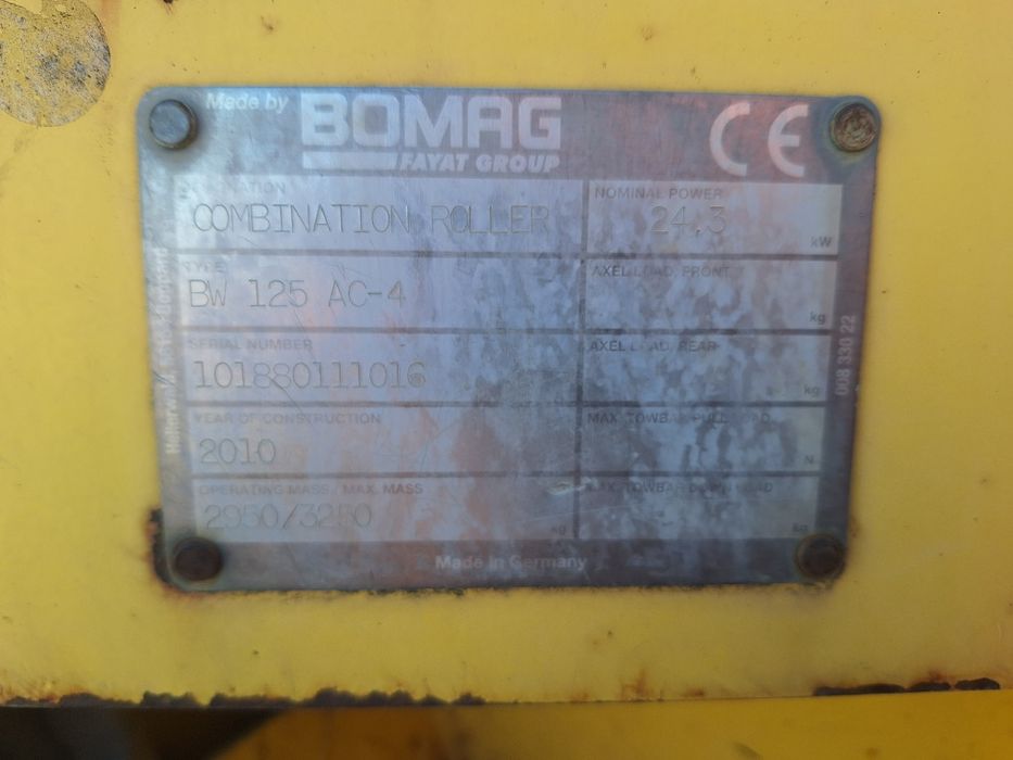 Cilindru compactor combinat Bomag BW 125 AC-4
