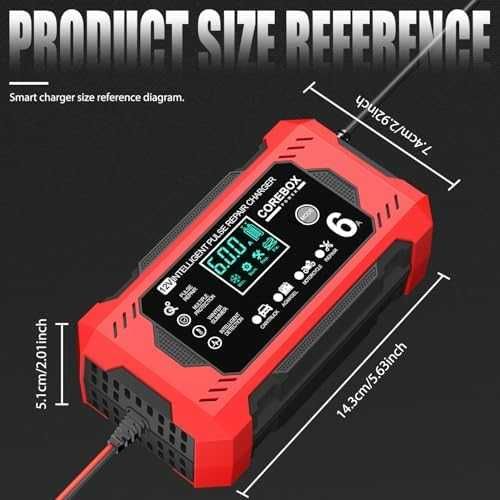 12V 6A интелигентно зарядно за акумулатор с пулс ремонт и поддръжка